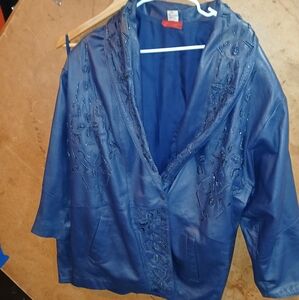 2pc Vintage Leather Suit